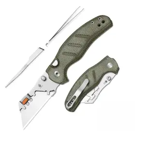 Kizer Sheepdog C01C Uti 2 5Cr15MoV Micarta V3488.29JNA1, Multi Function EDC Tool with Accessories