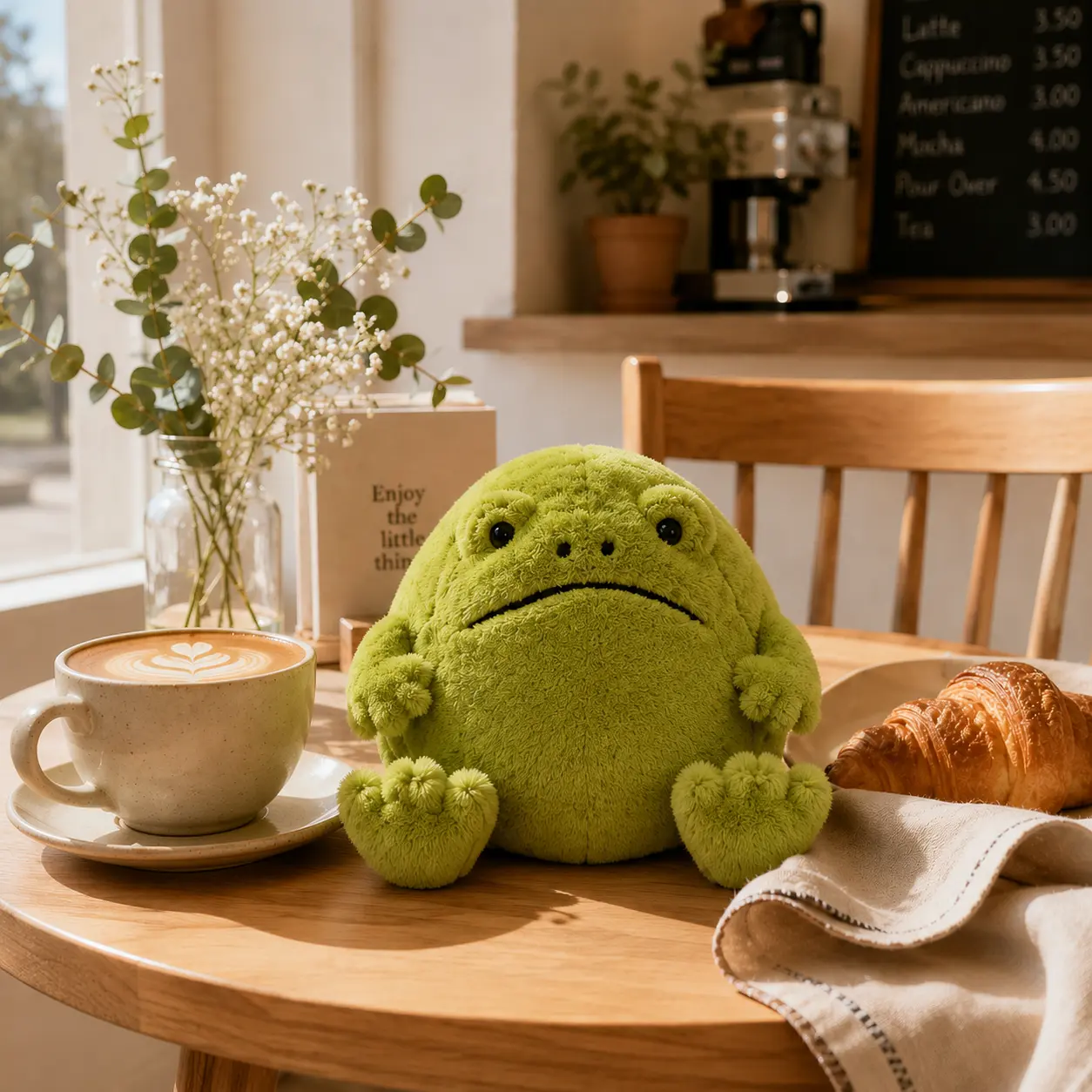 Original Jellycat Ricky Rain Frog Plush Toy - Adorable Soft Frog Plush for Cozy Room Decor & Gifts