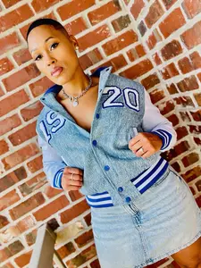 Zeta 1920 Denim Bomber Jacket