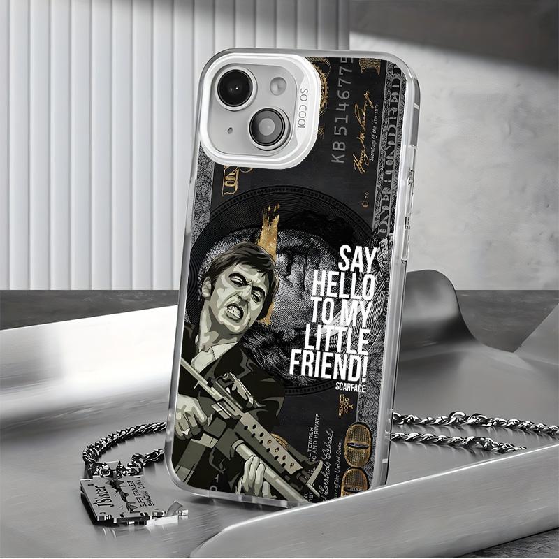 Viral Scarface Say Hello To My Little Friend For IPhone 17 Pro Max 16 15 14 13 12 11 Pro Max Plus Screen Protector Iphone 16 Pro Max Curious Shockproof Soft Silicone Transparent Acrylic Protective Anxiety Phone Case Q52 Viral Scarface Say Hello To My Little Friend For IPhone 17 Pro Max 16 15 14 13 12 11 Pro Max Plus Screen Protector Iphone 16 Pro Max Curious Shockproof Soft Silicone Transparent Acrylic Protective Anxiety Phone Case Q52
