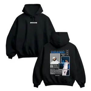 Rapper Drake ADG Tour Album 2026 Graphic Hoodie 2 Sided Men’s Hip Hop Fashion Long Sleeve Pullover Hoodie Retro Cotton Streetwear
