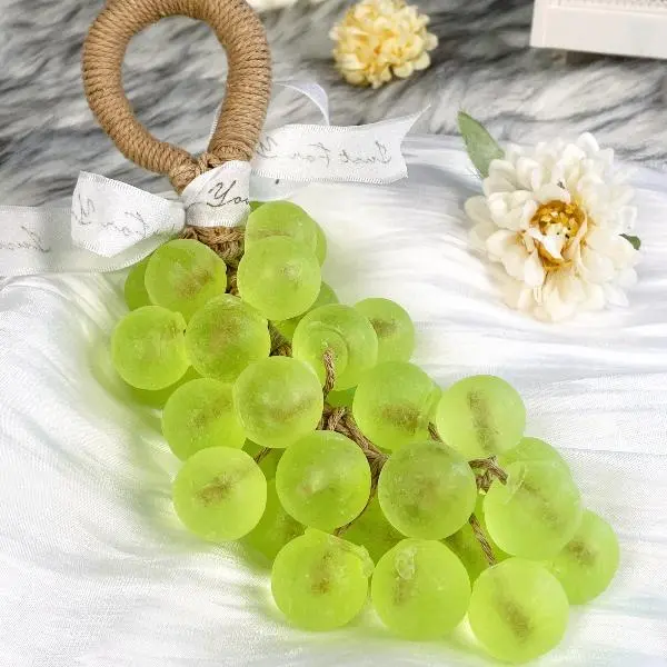 Handmade Grape Soap on a Rope Gift Set, 25 Pack Foaming Body Wash Bar, Moisturizing Crystal Soap with Natural Oils & Fresh Scents