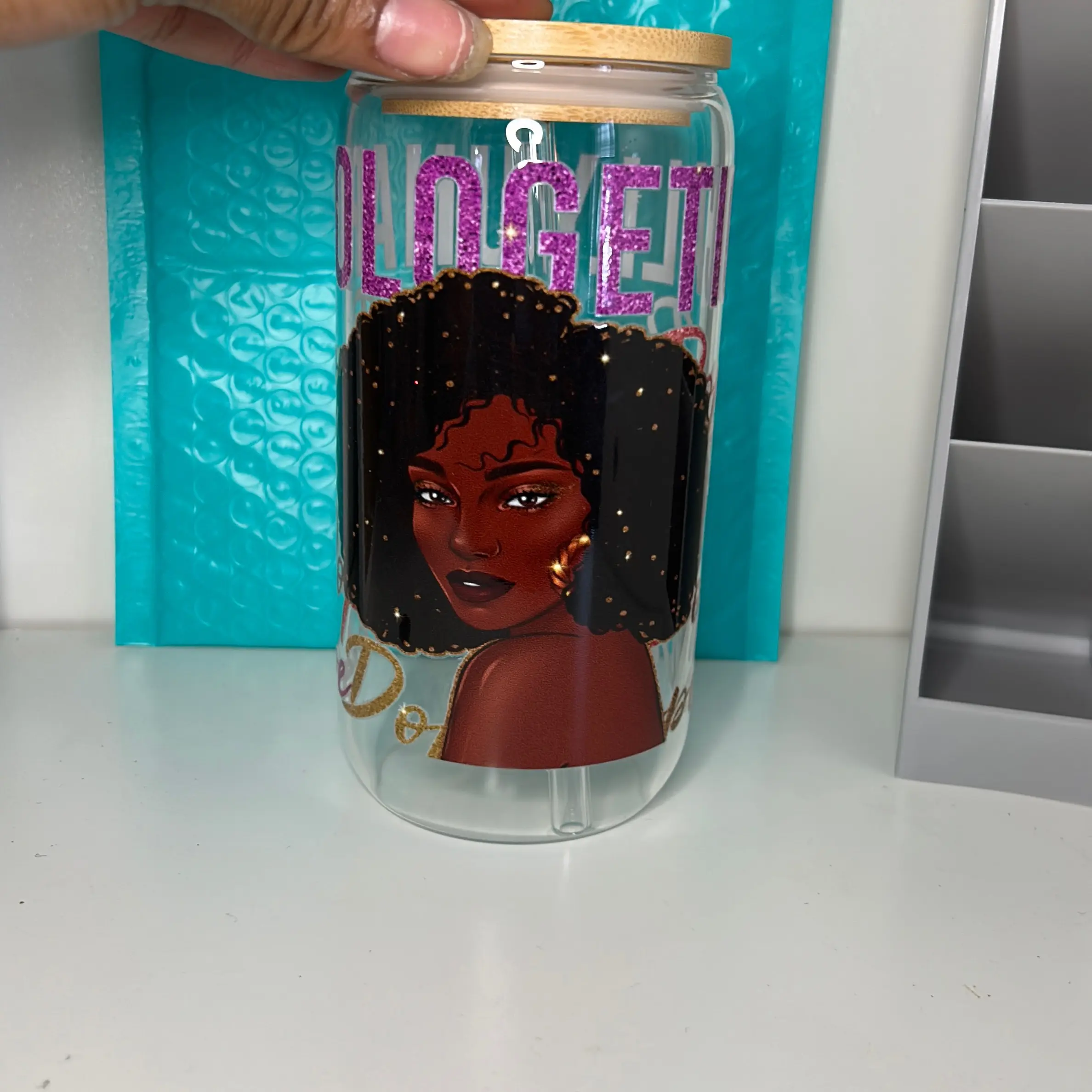 16oz custom Libby Glass Can Cup