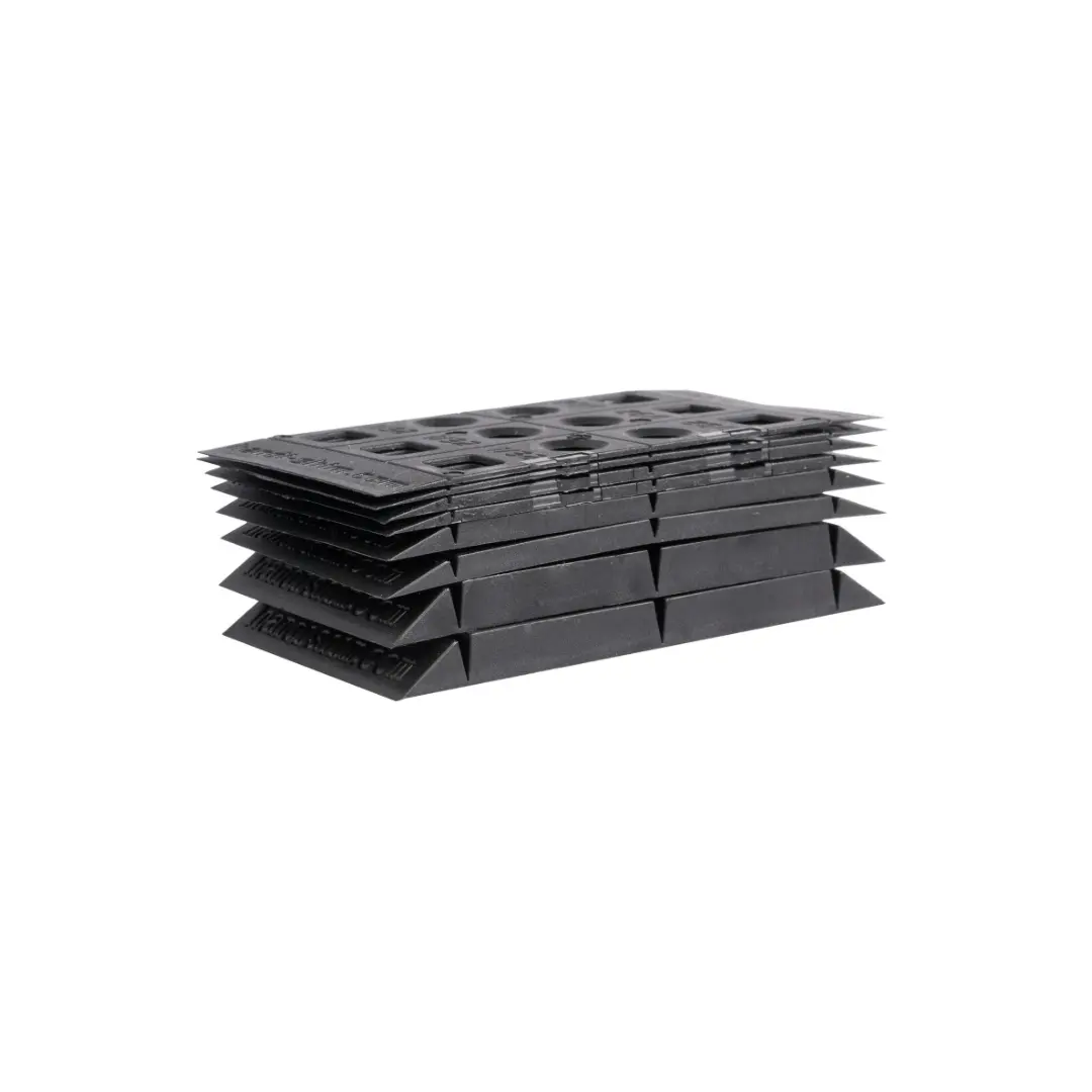 Black Assorted Leveling Shims - 40/100-Pack, 4 Thicknesses for Leveling, Alignment & Support | Tools & Hardware