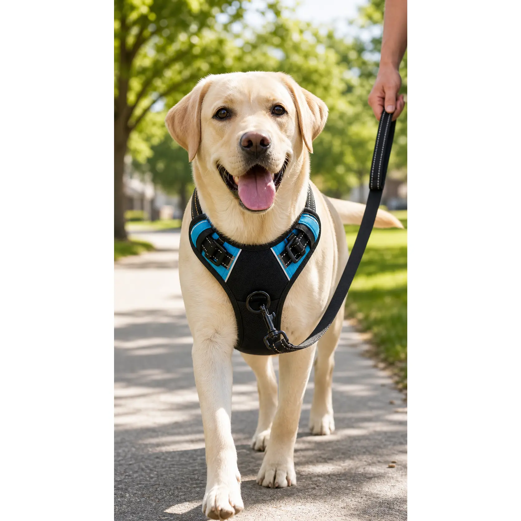 No-Pull Dog Harness — Adjustable Front-Clip Reflective Harness