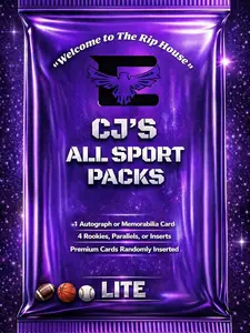 CJ’s All-Sport Trading Card Lot Lite – 5 Cards | Rookies, Inserts, Parallels (NFL NBA MLB)