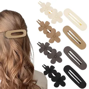 12pcs Duckbill Clip Female Back Head Flat Claw Clips,Shark Clip Flat Oval Duck Clip Princess Hair Grasp french Hairpins,Suitable for Thin Thick Hair,Matte Large,clavicular head clip,Fixation No Slipping Multicolor,Teacher appreciation gifts