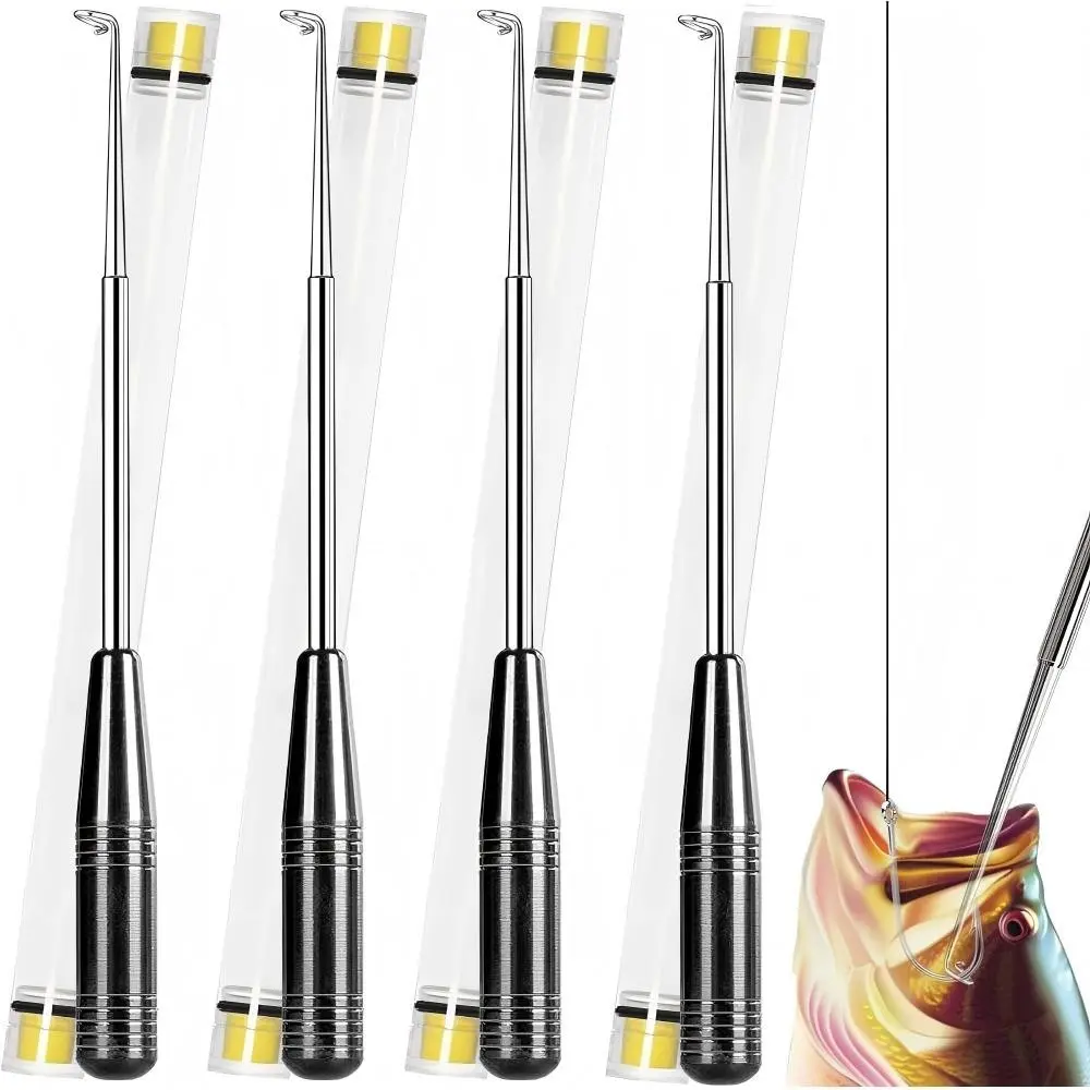 Fish Hook Removal Tool, Fish Hook Remover Tool, Quick Release Fishing Gear Set, Adult Safety Fishing Equipment Kit, Hook Extractor Attachment, 4pcs Storage Tube, Fishing Gear Accessories, Fishing Gear Supplies
