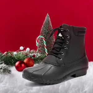 ALEADER Mens Duck Boot | Waterproof Shell | Fur Lined Insulated Winter Snow Boot