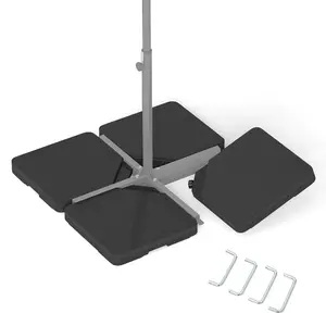 COSTWAY - Patio Offset Umbrella Base with Easy-Fill Spouts COSTWAY - Patio Offset Umbrella Base with Easy-Fill Spouts