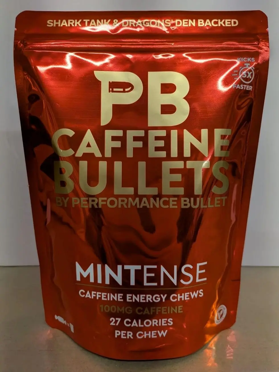 Caffeine Bullet Mint Energy Chews *40 – Faster Boost Than Gels, Tablets and Gum. 100mg Per Serving - Sport Science for Running, Cycling, Gaming & Pre Workout Endurance Kick.