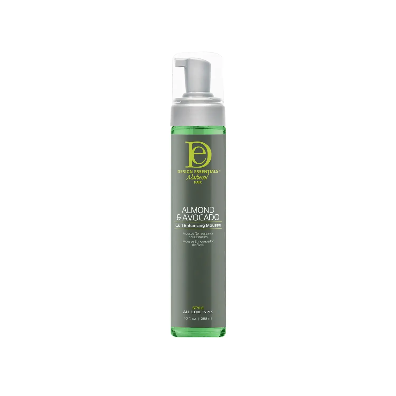 Design Essentials Almond & Avocado Curl Enhancing Mousse, Hydrating Haircare for Curly Hair, 10 oz