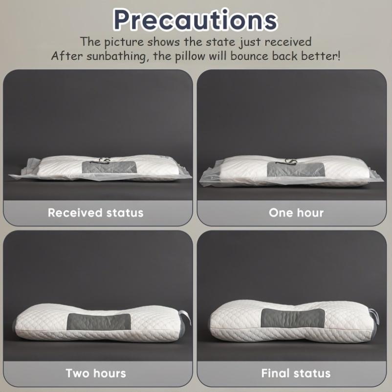 Two Soft Woven Neck Massage Pillows for Couples - High-Quality Pillow Core, And a Removable Pillowcase for Enhanced Sleeping Comfort