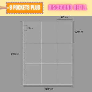 9 Pockets Plus Discbound Binder Refill - Office Stationery