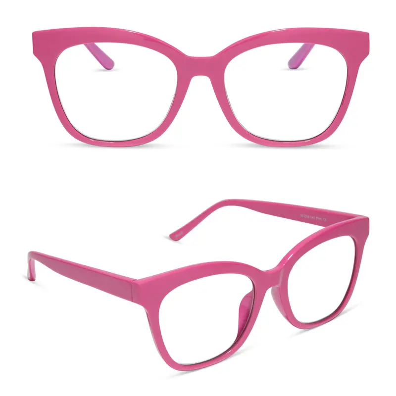 DIFF Willa Bubblegum Pink Blue Light Readers - Cute Cat Eye Lightweight Frame for Stylish Protection