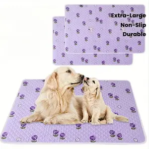 Extra-large reusable pet urine pad | High-quality leak-proof cage pad, made of machine-washable polyester fiber material, anti-slip and easy to clean, suitable for small to medium-sized and large pets such as dogs, rabbits, guinea pigs, hamsters and hedge