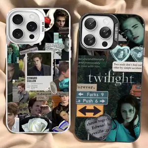 TV Twilight Isabella & Edward Cullen Personalized Protective Phone Case for iPhone 17,16,15,14,13,12,11,Pro,Max,Plus - Colorful Matte Tech Accessory with Shock Resistance, Full Protection Back Cover