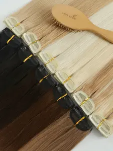 5pcs Clip In Hair Extensions - Soft Human Hair Feeling, Easy to Clip in & Secure Fit. Add length & Volume for Women and Girls, Perfect for Daily, Party, Date & Cosplay. Lightweight, Comfortable All Day. Blend Well with Your Own Hair