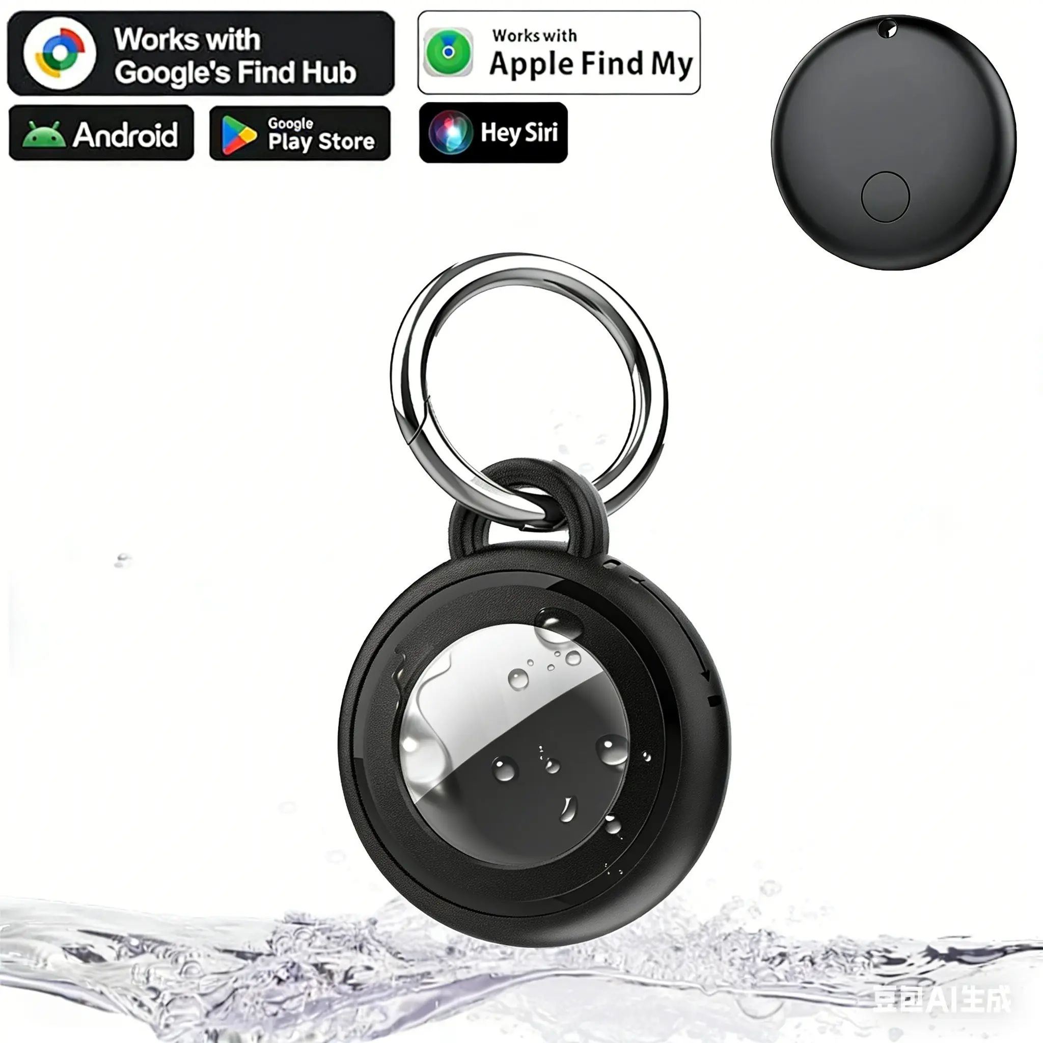 Airtag with Full Wrap, Anti-Lost Airtag Case, Protection, Durable Material and Lightweight Build Design for Keys, Bags, Pets, and More, Airtags Case for Airtag, Android