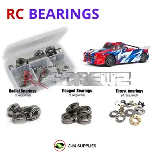 RCScrewZ Metal Shielded Bearing Kit ara045b for ARRMA Infraction 4X4 MEGA 1/8 Electric Brushed 4WD All-Road Street Bash Resto-Mod Truck (ARA4215V3T1, ARA4215V3T2, 4215V3T1, 4215V3T2) | RCX