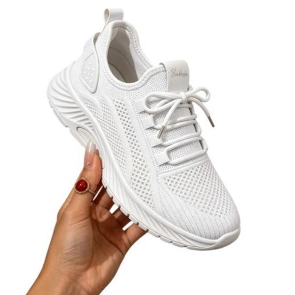 Women's Breathable Casual Walking Shoes - Lightweight Work Sneakers with Memory Foam Insole, Non-Slip Rubber Outsole, Thick Sole, Versatile 2026 Fall Shoes for Office, Shopping, Women's Shoes