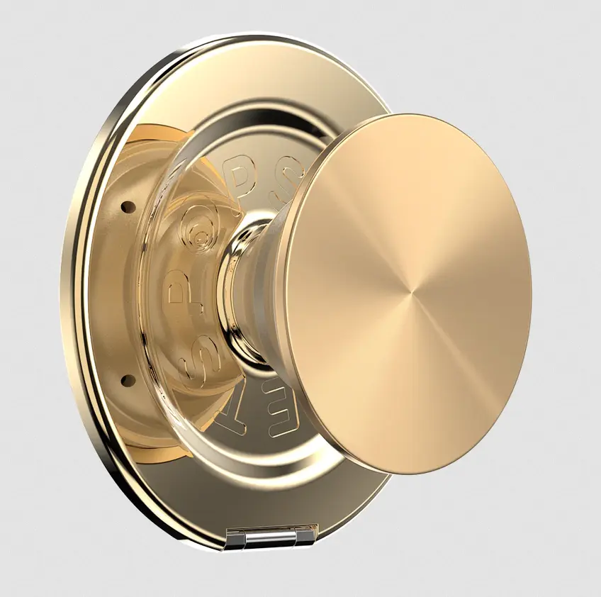 popsockets Aluminum Radial Gold  MagSafe Kick-Out Grip & Stand