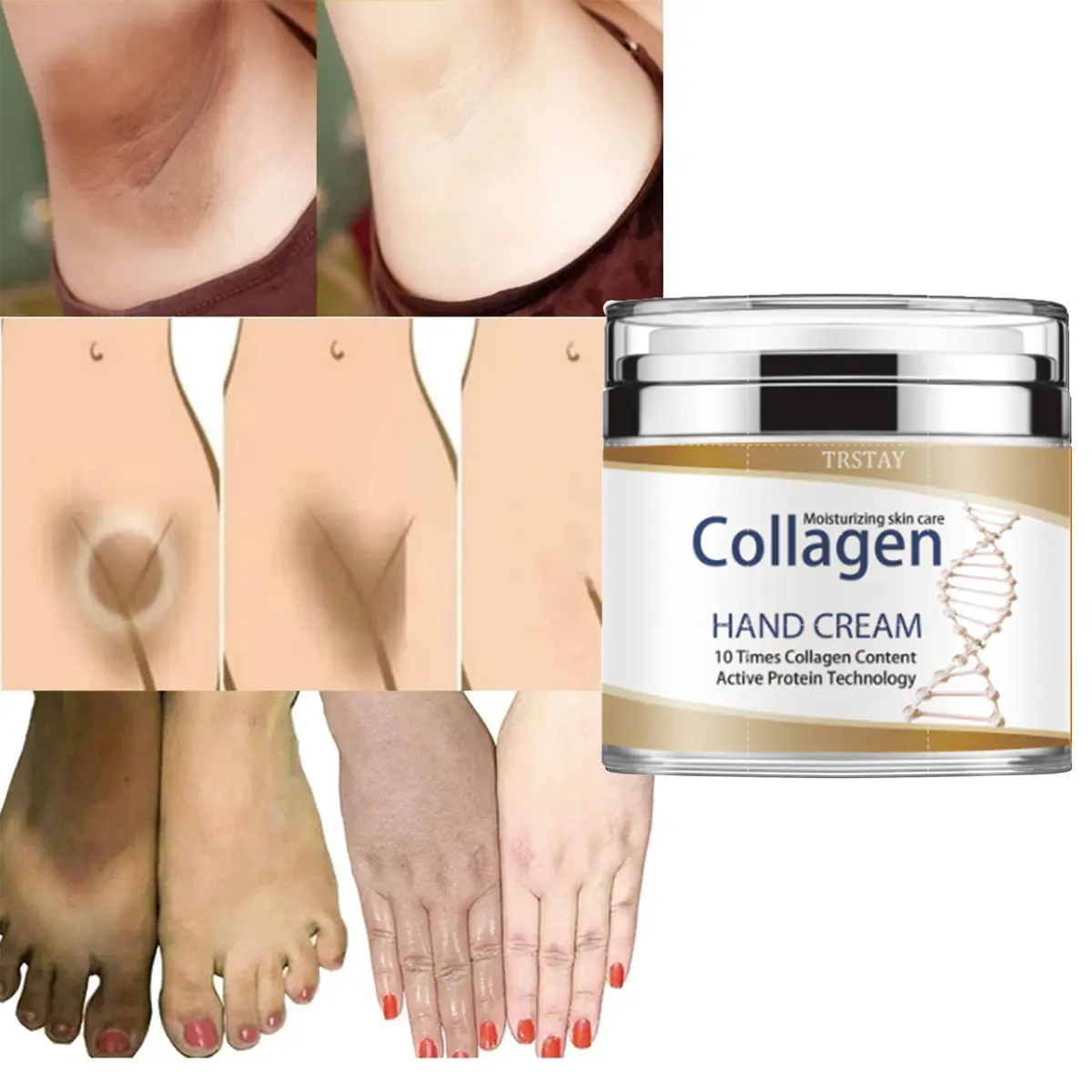 Daily Apply Men's Hand Cream with Hyaluronic Acid & Collagen, Moisturizer for Dry Hands & Soft Skin - 50g