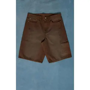 Pacsun Men's Austin Extreme Baggy Jean ShortsÂ DartedÂ BrownÂ