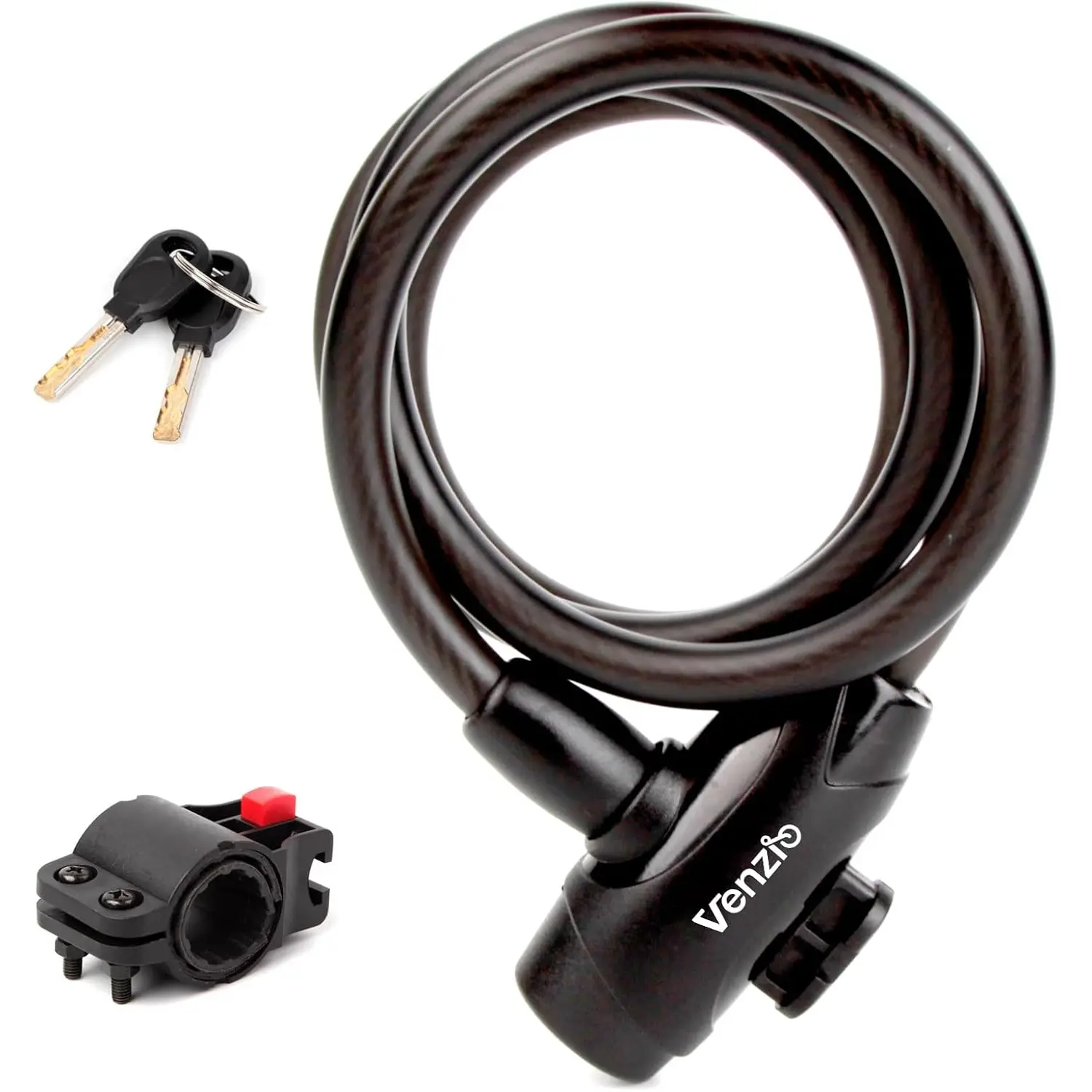 4FT Duty Anti-Theft Cable Lock, 0.5" Bike Lock Cable