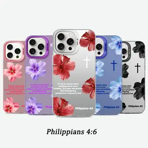 Bibical Cross Pattern Phone Case for iPhone Samsung 17Pro Max Air 16 15Plus 14 13 12 11 XR XS Galaxy S25 S24 S23 Fe S22 Plus Ultra, Shockproof Drop, Protection Durable, Perfect Gift For Her.JL77