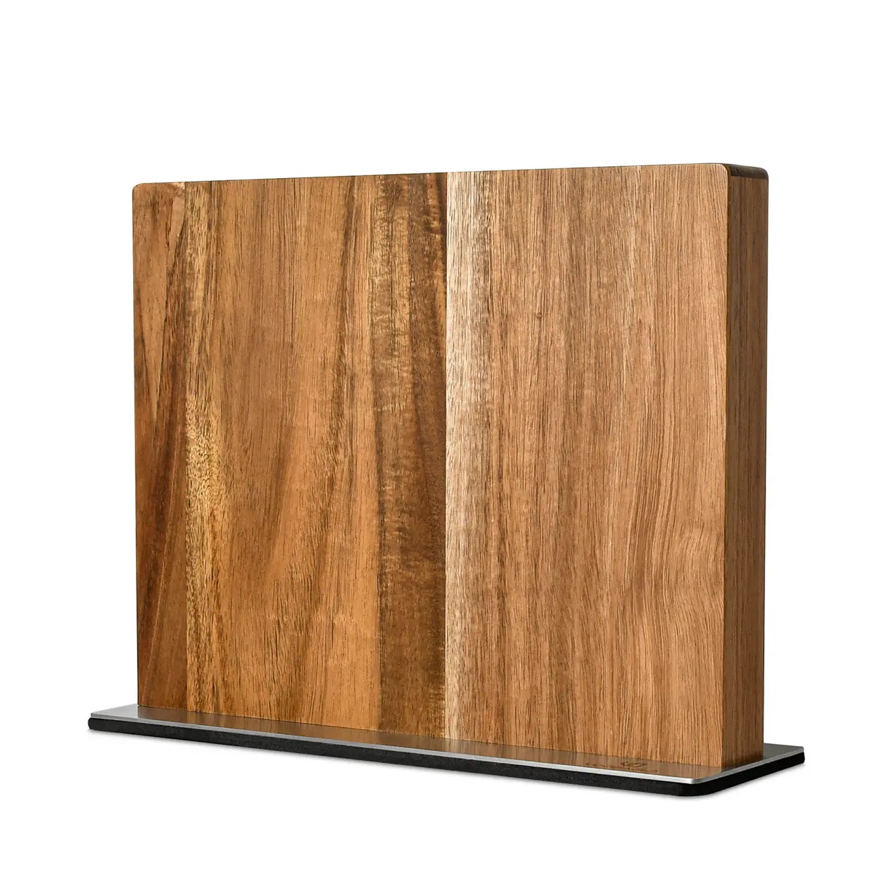 Magnetic Knife Storage Block Acacia Wooden Stainless Steel Knife Stand