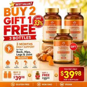 3 Bottles Nerve-Soothing Vitamins for Sciatic Nerve Health & Joint Comfort – Ideal for Back, Hip & Joint Wellness Support