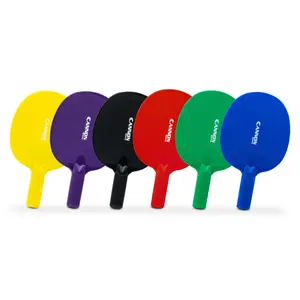 Cannon Sports Multi-Colored Table Tennis Paddles - Durable Break Resistant Material for Indoor and Outdoor Use - Textured Handle for Easy Gripping - Black