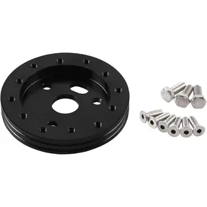 0.5" Steering Wheel Hub Adapter Conversion Spacer For 6 Hole,3 Hole Steering Wheel Adapter Boss Kit Black