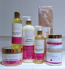 BRIGTHENING TURMERIC BODY SET FOR BROWN , LIGHT OR CARAMEL SKINTONE.