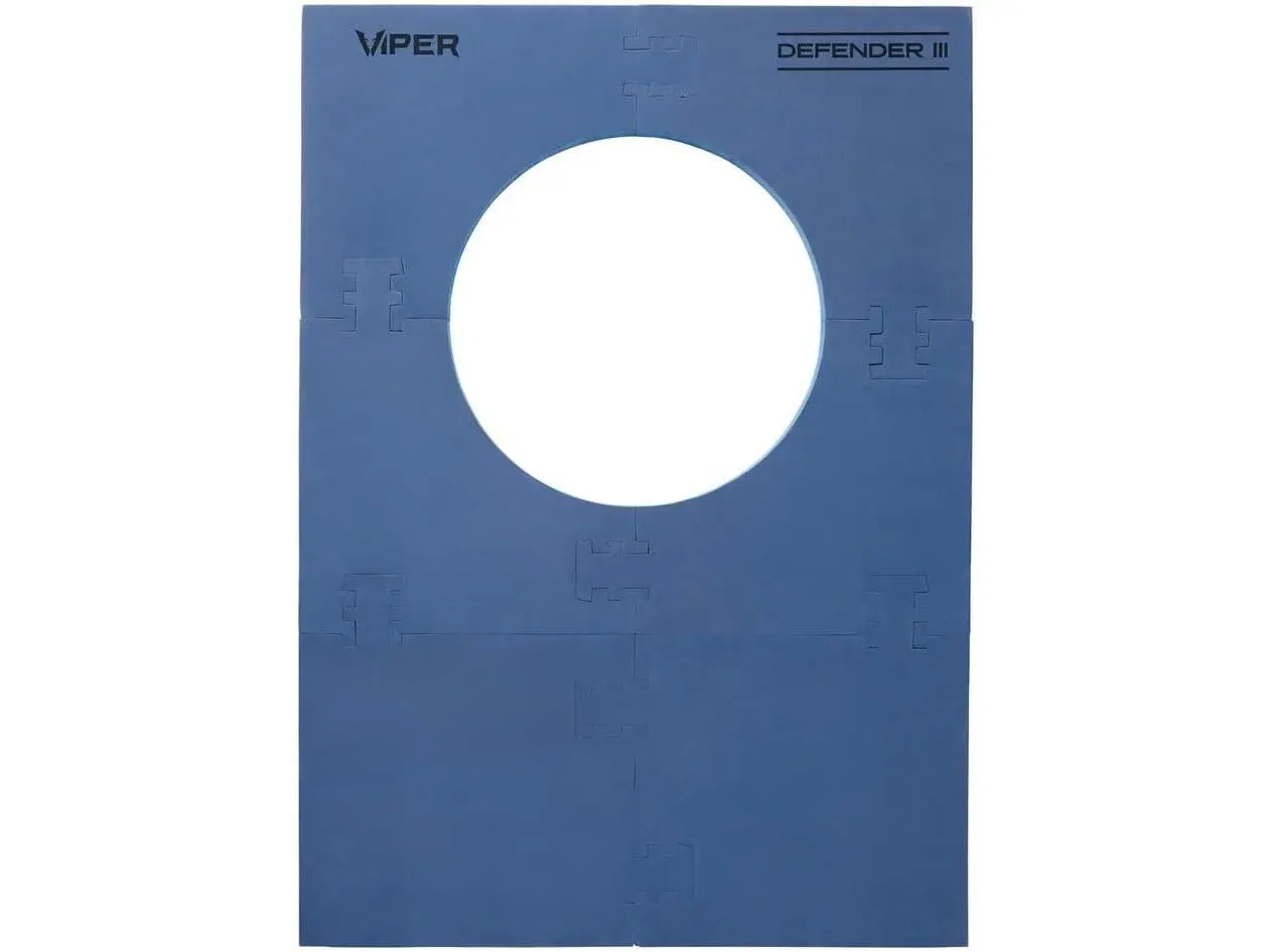 Viper Wall Defender III Dartboard Surround, 1-Inch Thick EVA Foam Wall Protector with Snap-Install, Reversible Blue/Black, Universal Fit for 18" & 17.75" Sisal Boards