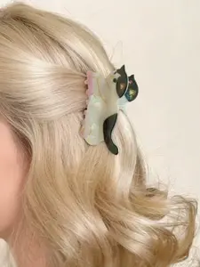 PVC Cat Hair Clip, Cute Animal Hair Clip, Creative Cat Paw Clip, Personalized Half Ponytail Clip, Fashion Hair Accessory, Women's Summer Hair Clip