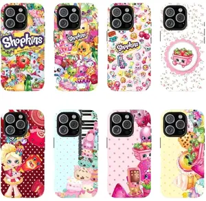 Shopkins Cartoon Print Phone Case, Compatible with iPhone X, 11, 12, 13, 14, 15, 16, 17 & more