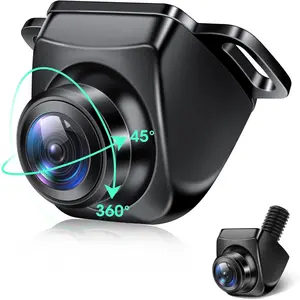 AHD 1080P Backup Camera 360?Rotatable  up Camera for  Reverse Camera for  Super Night Vision IP69K  Rear/Front/Side View Camera w 170? Wide Angle Reverse Line, No Drilling