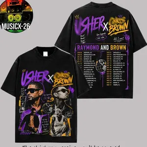[X-26] The R&B 2026 : Raymond & Brown Date #2 Premium Cotton T-Shirt | R&B Music Duo Graphic Tee | Urban Hip Hop Soul Streetwear Shirt OE2