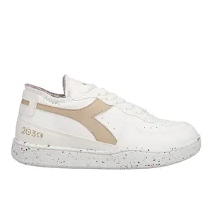 diadora Mens Mi Basket Row Cut 2030 Lace Up Sneakers Shoes Casual - Off White