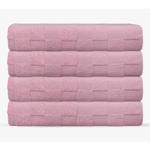 Depera Home Waffle Terry 4 pcs Turkish Bath Towels Set
