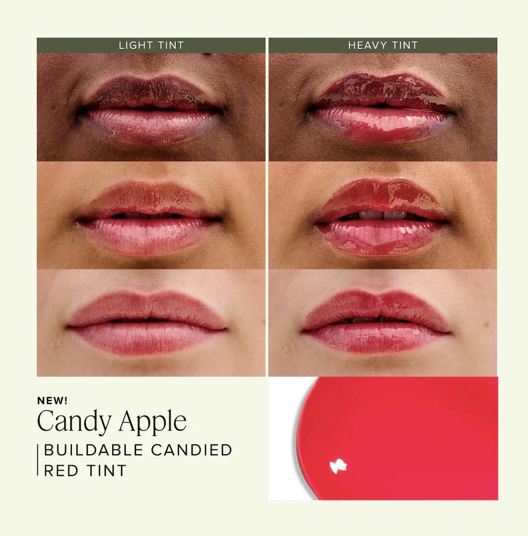 Farmacy Beauty Apple A Day Kit - Limited-Edition Lip Balm Duo For Juicy & Bold Lips - Tinted Candy Apple Lip Balm & Apple Lip Smoothie