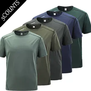 Men's New 5-Pack Quick-Dry Breathable T-Shirts