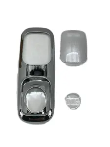 Peterbilt 2006+ Dome and Map Light Kit. W/Chrome Plastic Dome Cover - Clear