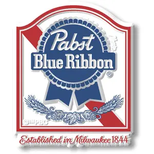 Pabst Blue Ribbon Beer Logo Magnet by Classic Magnets