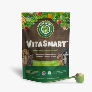 Ruff Greens VitaSmart All-in-One Essential Nutrient Supplement for Dogs with Vitamins, Probiotics, Omega Oils & Digestive Enzymes