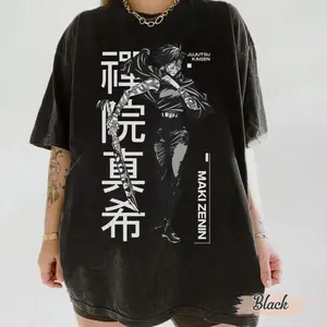 Maki Zenin Shirt, Sweatshirt, Hoodie, Maki Unisex Tee, JJK Shirt, Kids Youth Toddler T-Shirt, Y2K Streetwear Japanese, Gift for Anime Lovers JAEGL