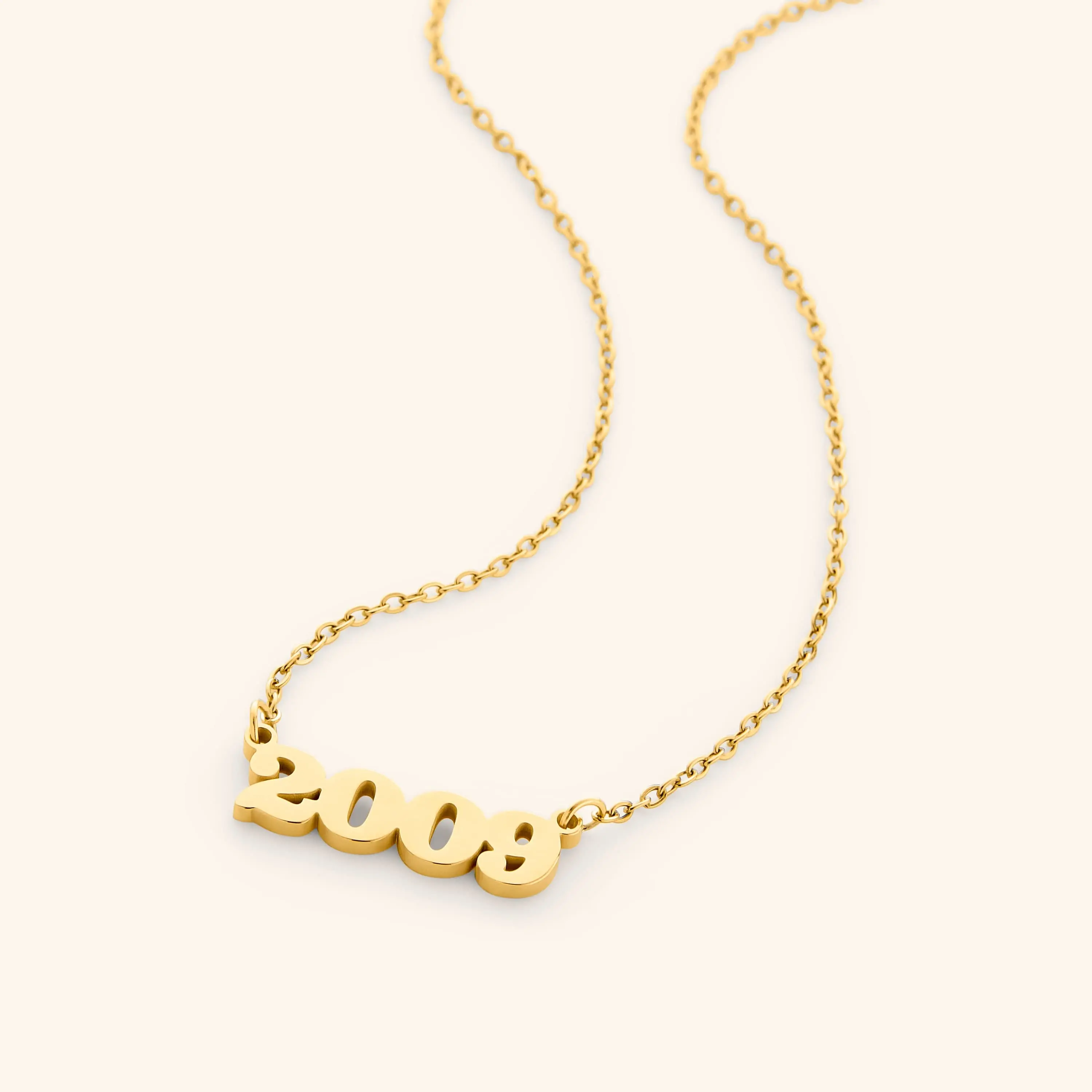 English Birth Year Necklace