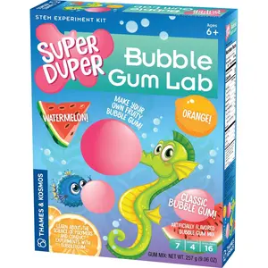 212 MAIN Thames & Kosmos Yummy Fruity Mix Sugar Bubblegum Chemistry Set, Cat Toy Accessory with Bubble Gum & Gummy Treats for Cats